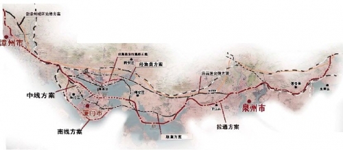 廈漳泉城際軌道規(guī)劃圖