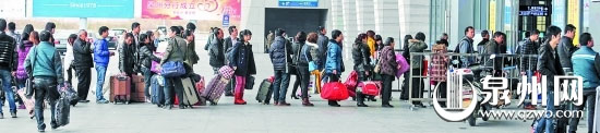 泉州動(dòng)車站今年春運(yùn)預(yù)計(jì)將發(fā)送旅客70萬人次