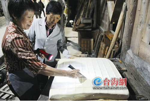 箱壓后，切塊