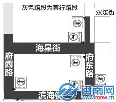 泉州市區(qū)東海片區(qū)部分道路將禁行核載超0.5噸貨車