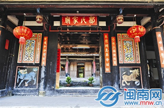 郭氏家廟陳列著許多紅軍用過的物件