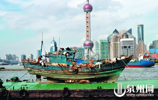 蔡國(guó)強(qiáng)作品《九級(jí)浪》